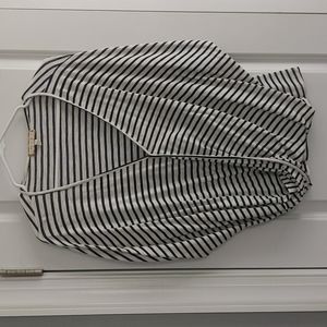 Anthropologie Eri and Ali Striped Cross Front Top